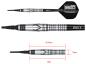 Preview: One80 Kaori Miura Signature Schwarz Softdart 20g