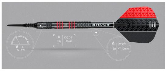 Target Vapor8 Black Rot Softdart 19g