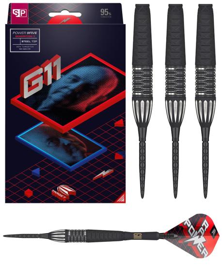 Target Phil Taylor Raw Power G11 95% Steeldart 22-24-26g