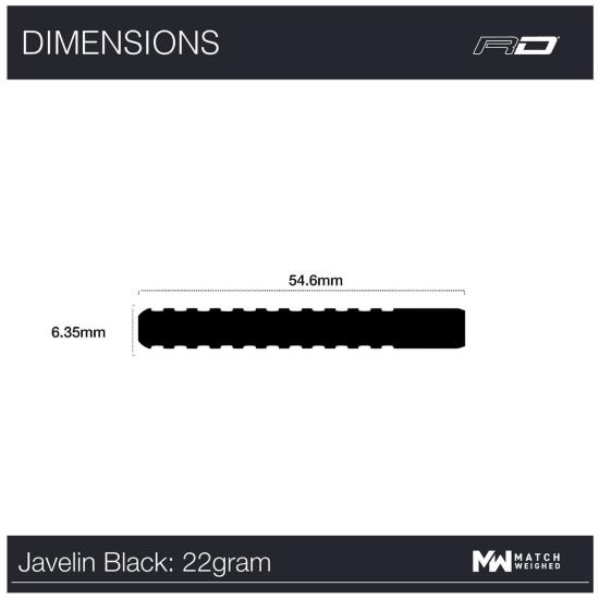 RedDragon Javelin Black Steeldart 22-23-24g