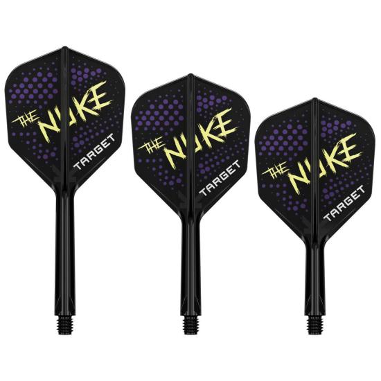 Target K-Flex No6 Luke The Nuke Littler Schwarz Flight/Shaft Kombination