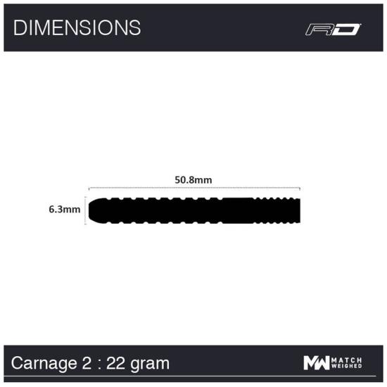 RedDragon Carnage 2 Steeldart 22-24g