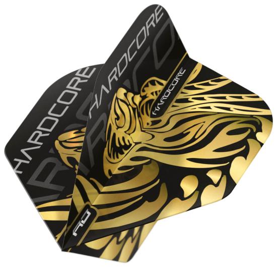 Jonny Clayton - Dart Flights Schwarz - Gold