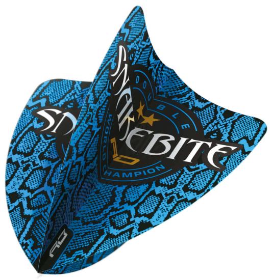 RedDragon Snakebite Double WC Freestyle Flights Blau