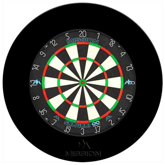 Mission Dartboard Surround Schwarz