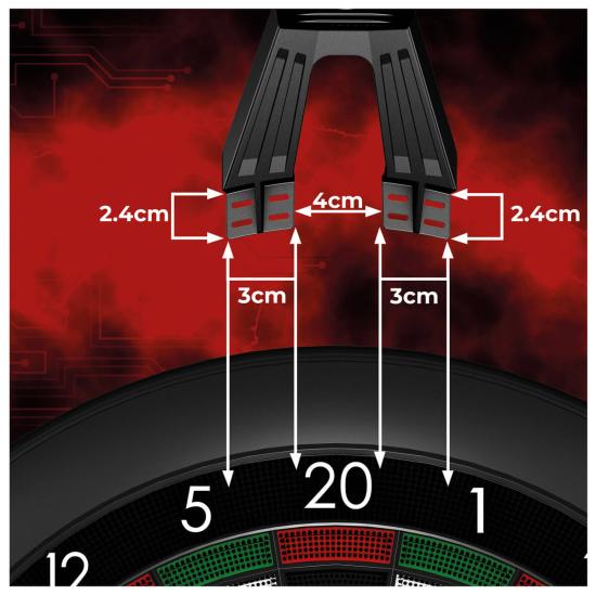 Mission Torus ST Dartboard Beleuchtung E-Dart