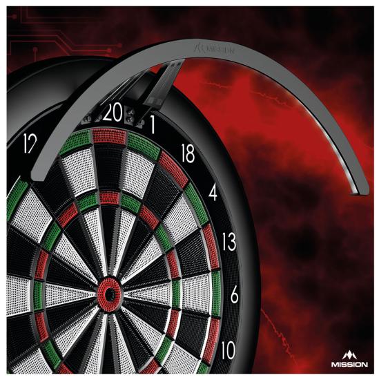 Mission Torus ST Dartboard Beleuchtung E-Dart