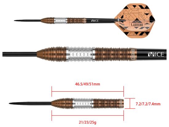 One80 Luxor Delta Steeldart 21-23-25g