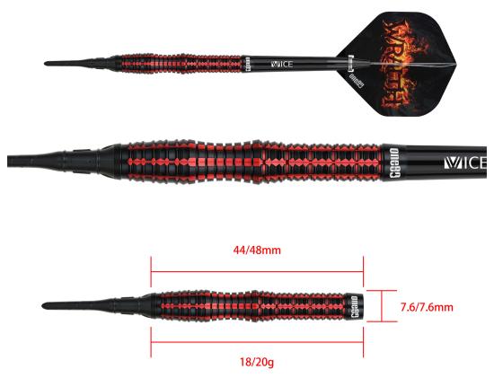 One80 Wraith W2 Softdart 18-20g