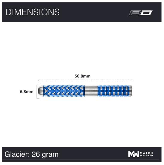 RedDragon Gerwyn Price Glacier Steeldart 22-24-26 g