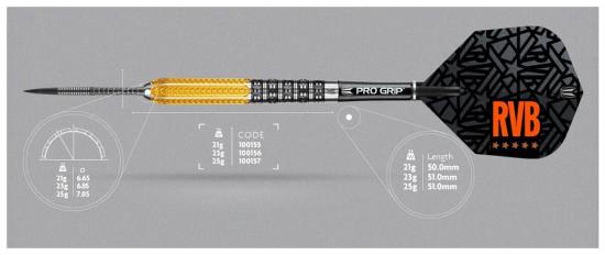 RVB Barneveld Gen 2  95% Steeldart 21-23-25g