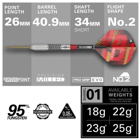 Target Stephen Bunting Gen 5 SP Steeldart 18-22-23-25g