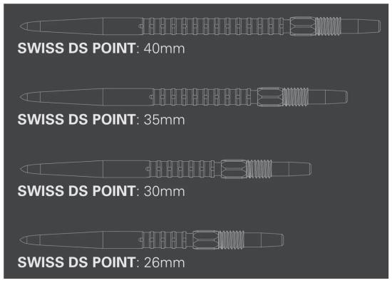 Target Swiss DS Surge Schwarz Point 26-30-35-40 mm