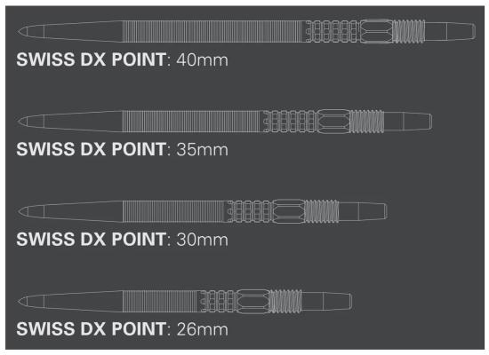 Target Swiss DX Schwarz Point 26-30-35-40 mm