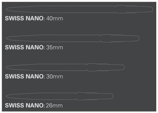 Target Swiss Nano Schwarz Point 26-30-35-40 mm