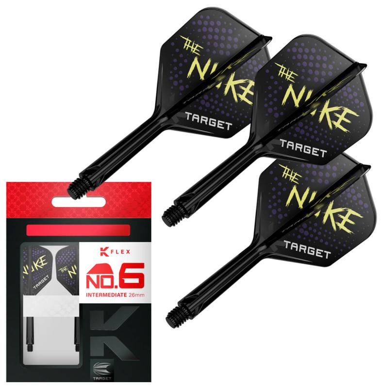 Target K-Flex No6 Luke The Nuke Littler Schwarz Flight/Shaft Kombination