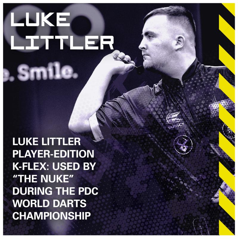 Target K-Flex No6 Luke The Nuke Littler Schwarz Flight/Shaft Kombination