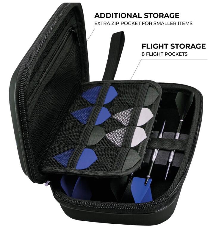 Mission Samurai Infinity großes Darts Case - Blau