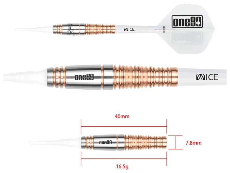 One80 Hiromi Sakura Mimpi II Rosegold Softdart 16,5g