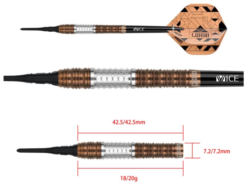 One80 Luxor Delta Softdart 18-20g 