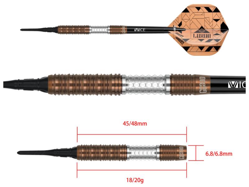 One80 Luxor Zeta Softdart 18-20g