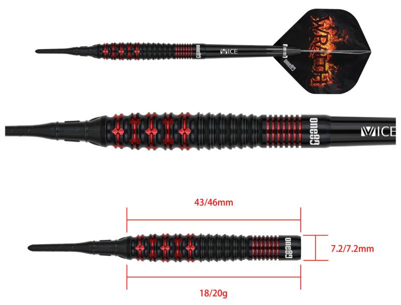 One80 Wraith W3 Softdart 18-20g