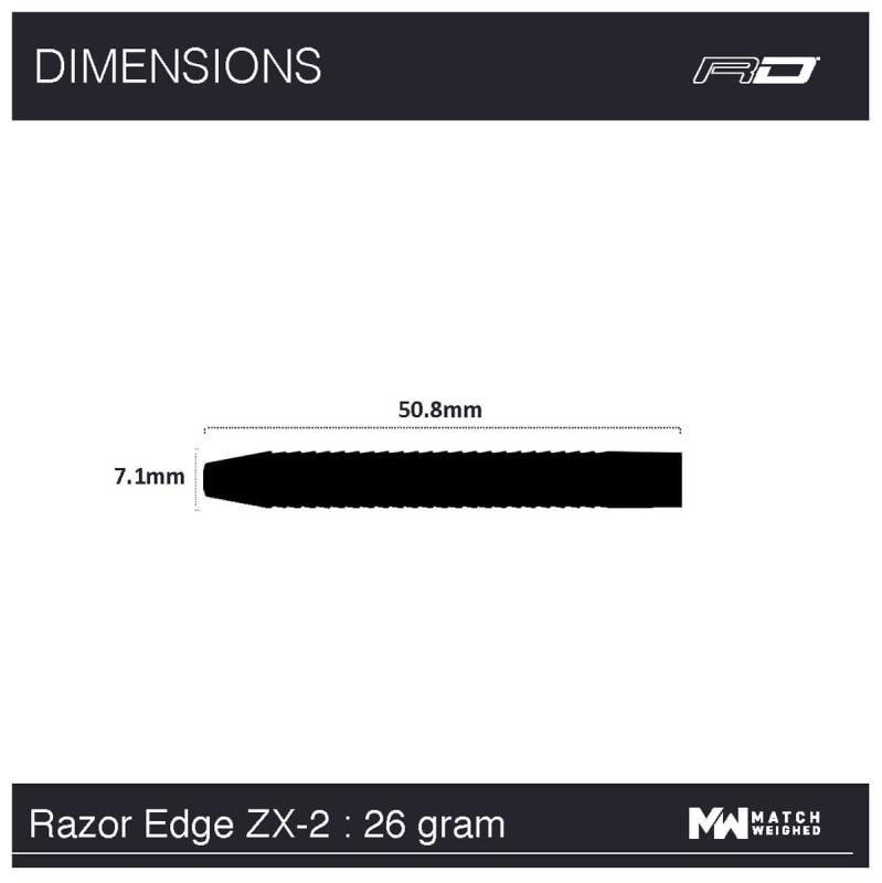 RedDragon Razor Edge ZX-2 Steeldart 22-24-26g