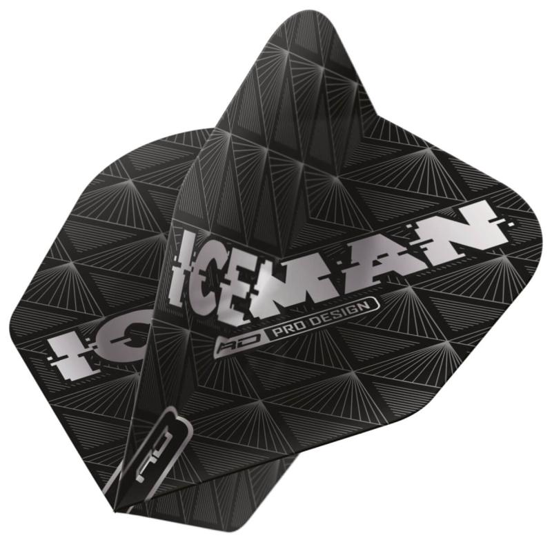 RedDragon Gerwyn Hardcore Price Iceman Dart Flights Schwarz