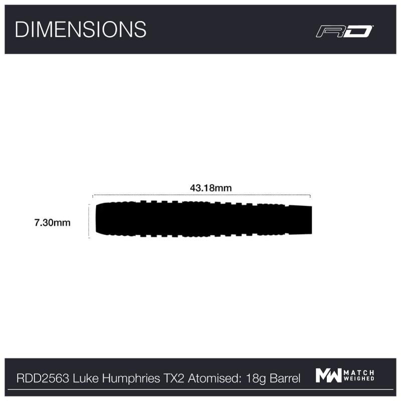 RedDragon Luke Humphries TX2 Atomised Softdart 20g
