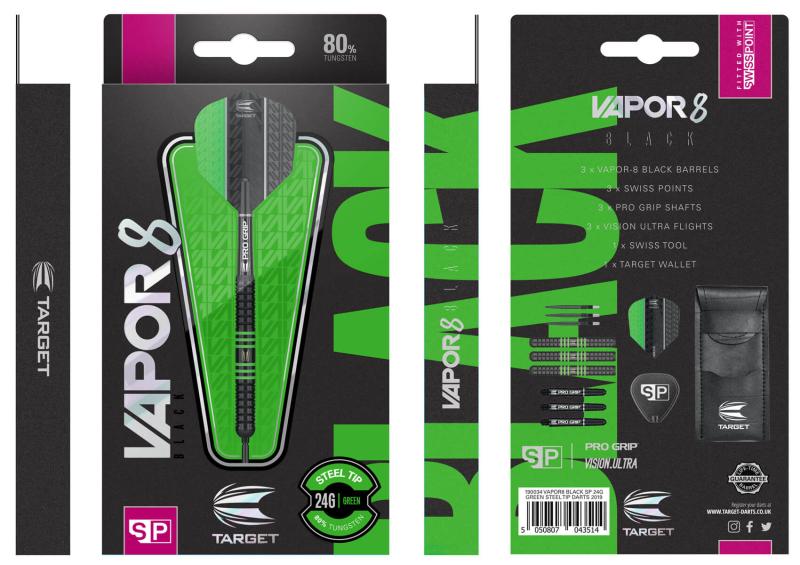 Vapor8 Black Swisspoint Grün 22-24-26g