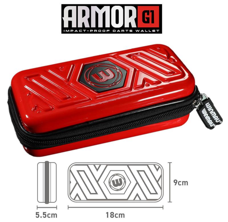 Winmau Armor G1 Dart Case Rot