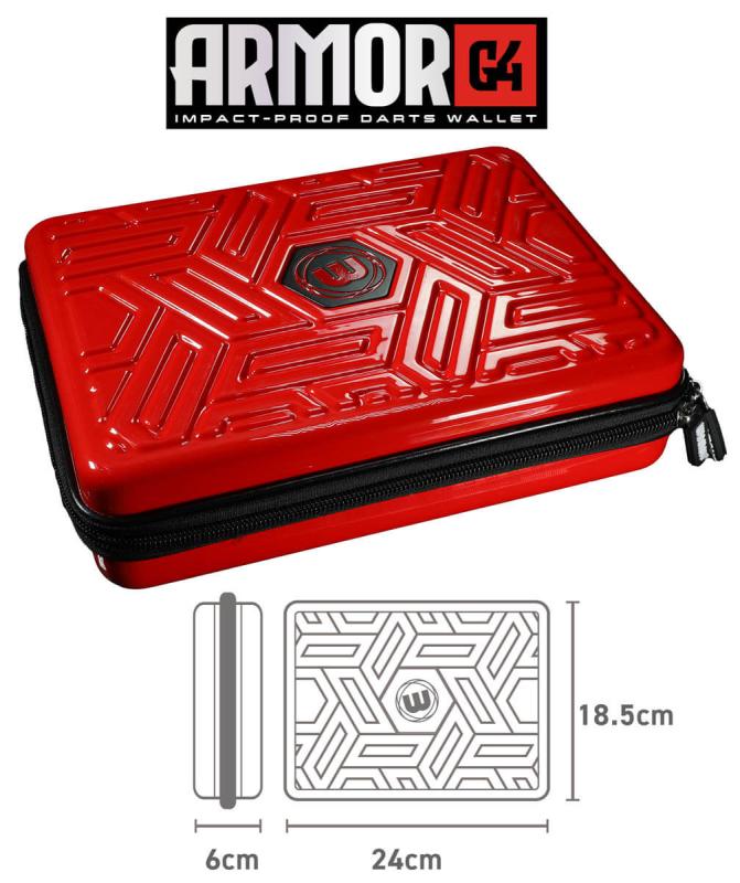 Winmau Armor G4 Dart Case Rot