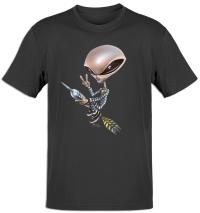  T-Shirt Alien Alcatraz Fliegend