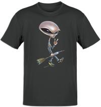 T-Shirt Alien Alcatraz Gehend