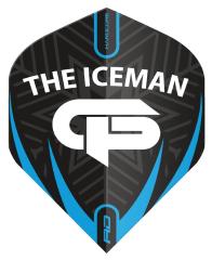 Gerwyn Price - Iceman Dart Flights Schwarz -Blau