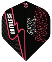 Ruthless Girl Power Dart Flights No2 Schwarz